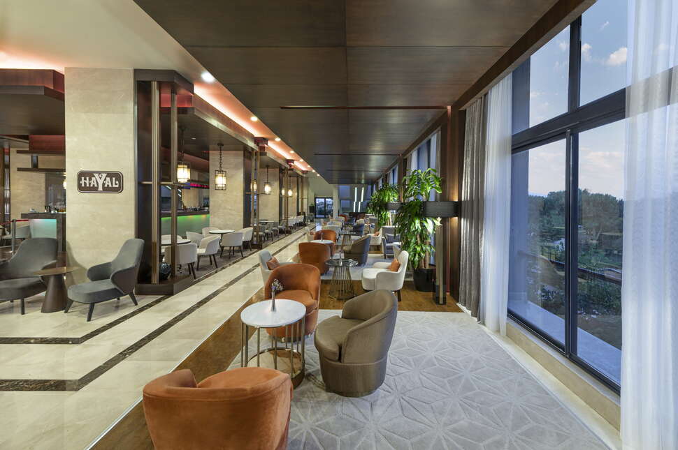 Een foto van het interieur van Susesi Luxury Resort