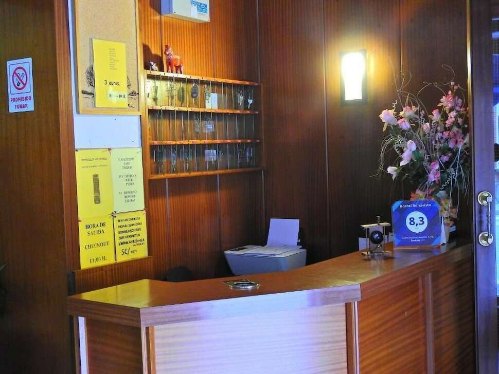 Een foto van het interieur van Hostal Bonavista