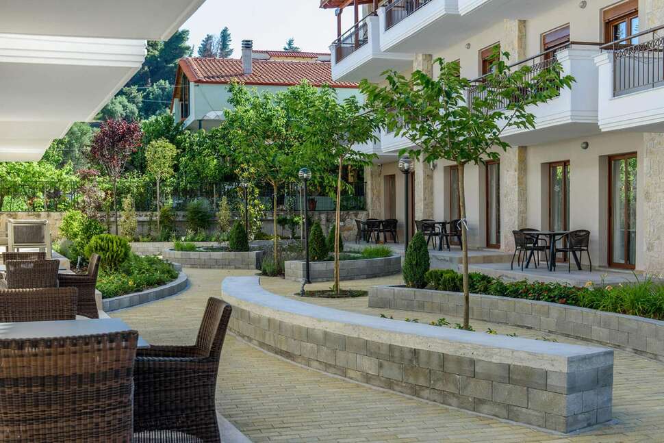 Ein Foto vom Innenbereich im Apanemia by Flegra Hotels