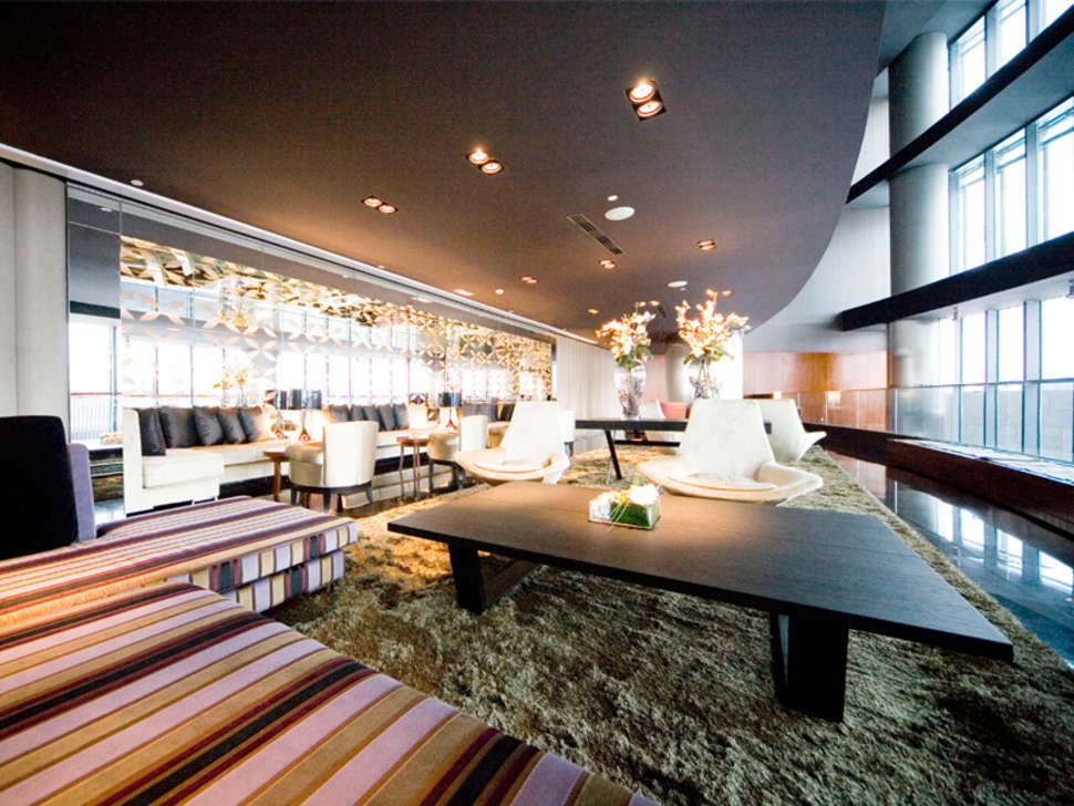 Een foto van het interieur van Eurostars Madrid Tower Hotel