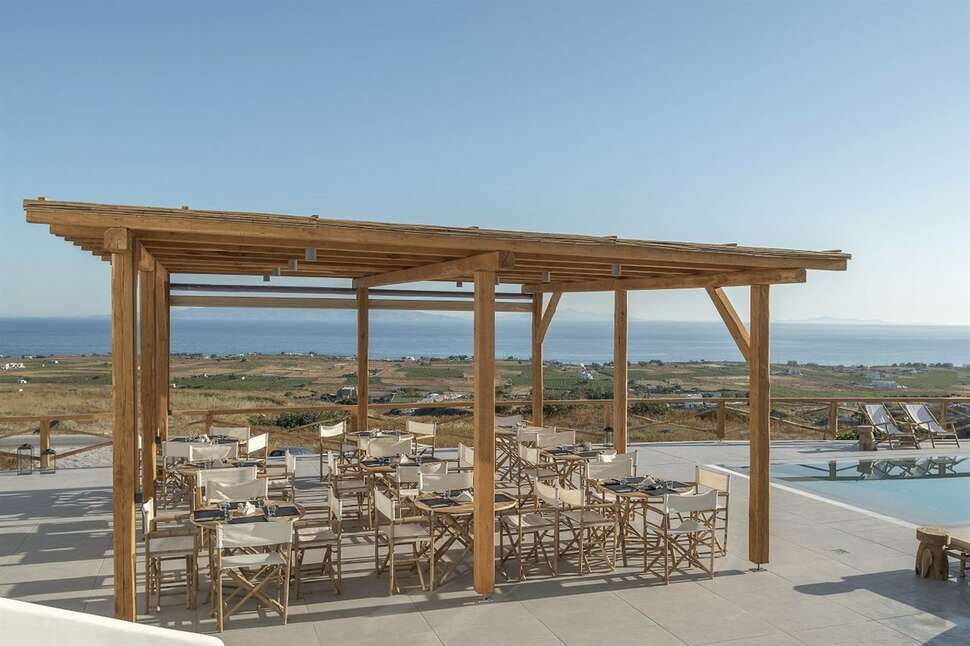 Een foto van het terras bij Secret View Hotel