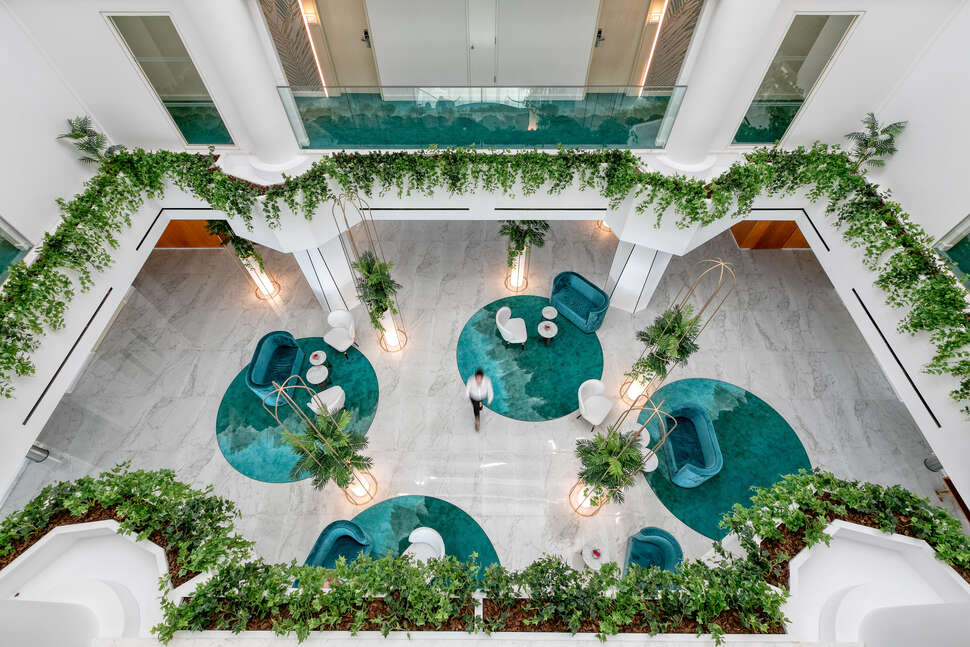 Een foto van het interieur van Ivi Mare Hotel