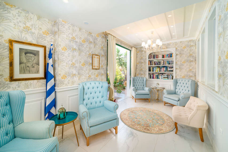 Een foto van het interieur van Hotel Orion