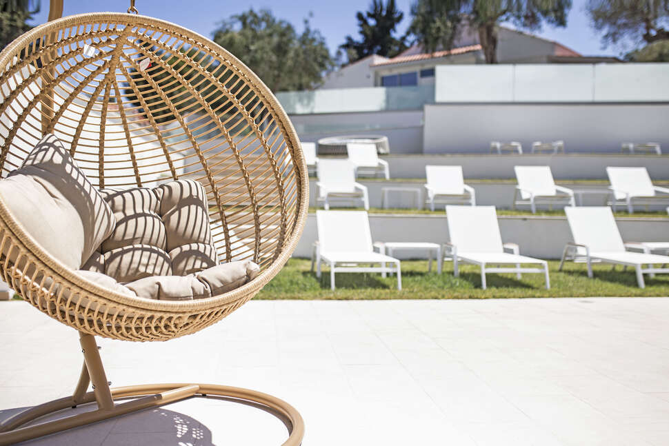Een foto van het terras bij Ray Hotel Corfu