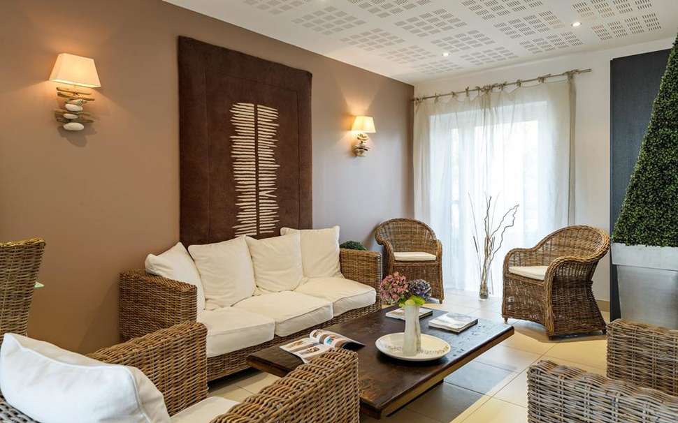 Een foto van het interieur van Les Hauts de la Houle