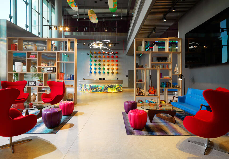 Een foto van het interieur van Aloft Palm Jumeirah