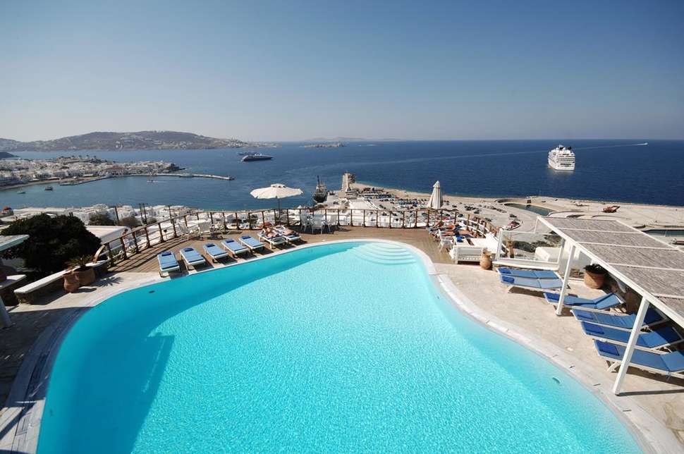 Een foto van het zwembad bij Mykonos View