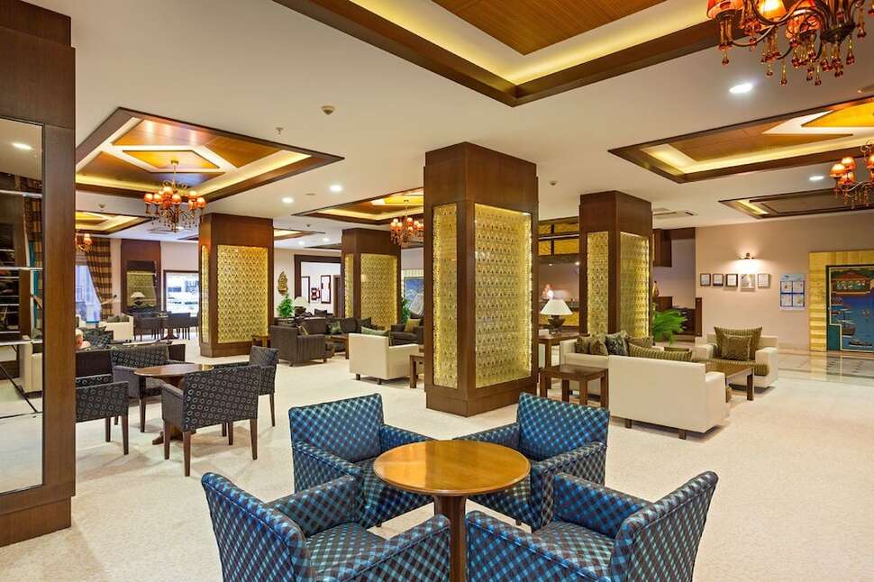Een foto van het interieur van Hotel Dosi