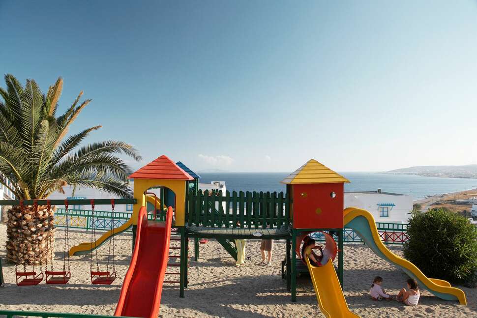 Een foto van de faciliteiten bij Mitsis Family Village Beach Hotel