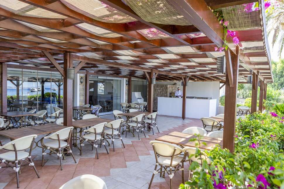 Een foto van het terras bij Diamond of Bodrum