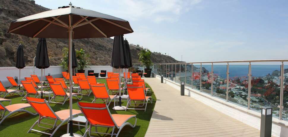 Ein Foto von der Terrasse im Hotel Servatur Casablanca
