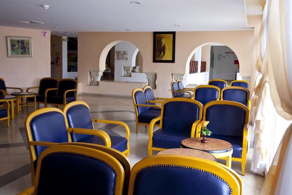 Een foto van het interieur van Hotel Dar Khayam