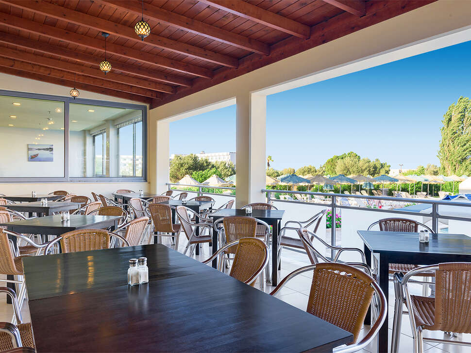 Een foto van het terras bij Memphis Beach