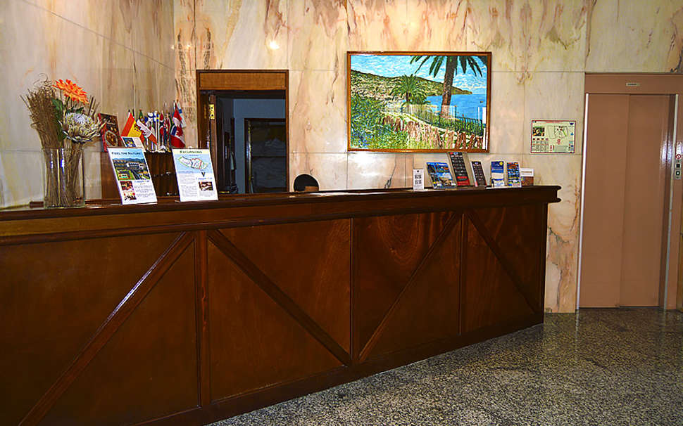 Een foto van het interieur van Aparthotel Imperatriz
