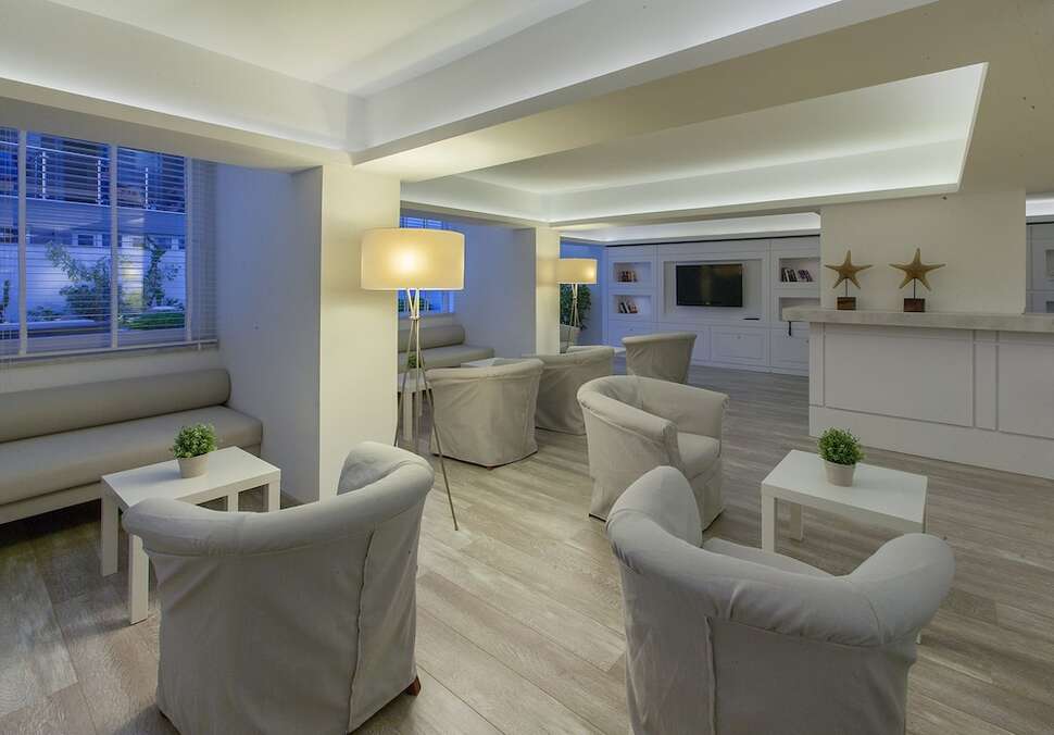 Een foto van de faciliteiten bij The Beachfront Hotel
