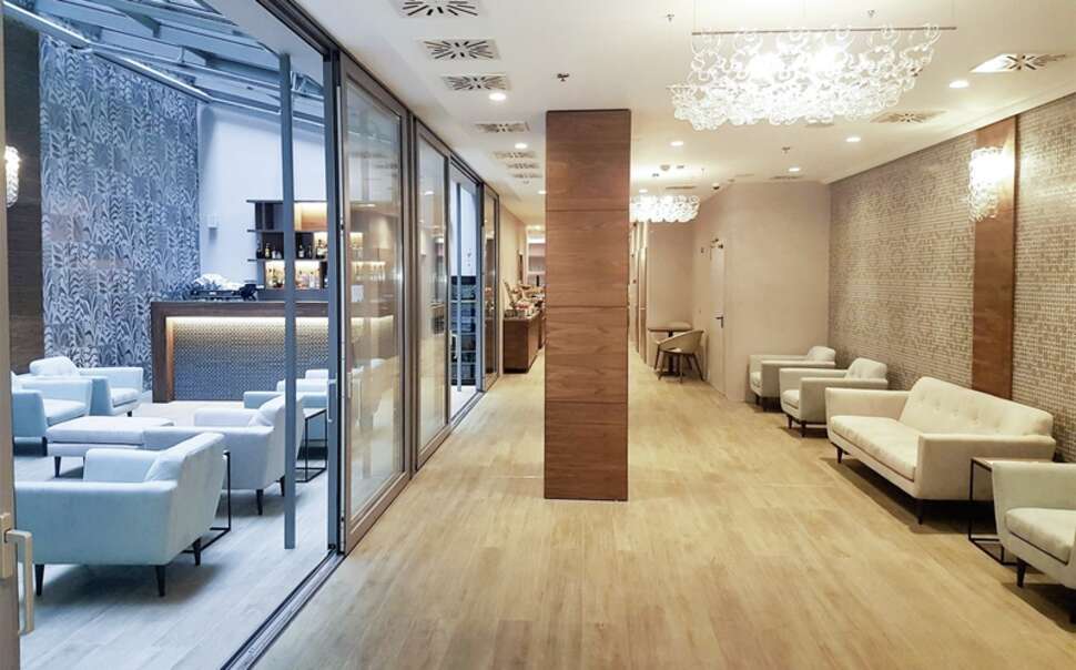 Ein Foto von den Einrichtungen im Charm Hotel Budapest