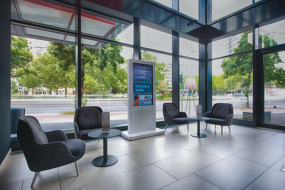 Een foto van het interieur van Riu Plaza Berlin
