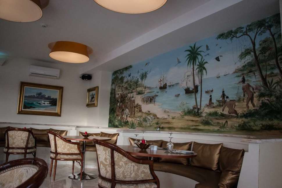 Een foto van het interieur van Hotel Lagoa