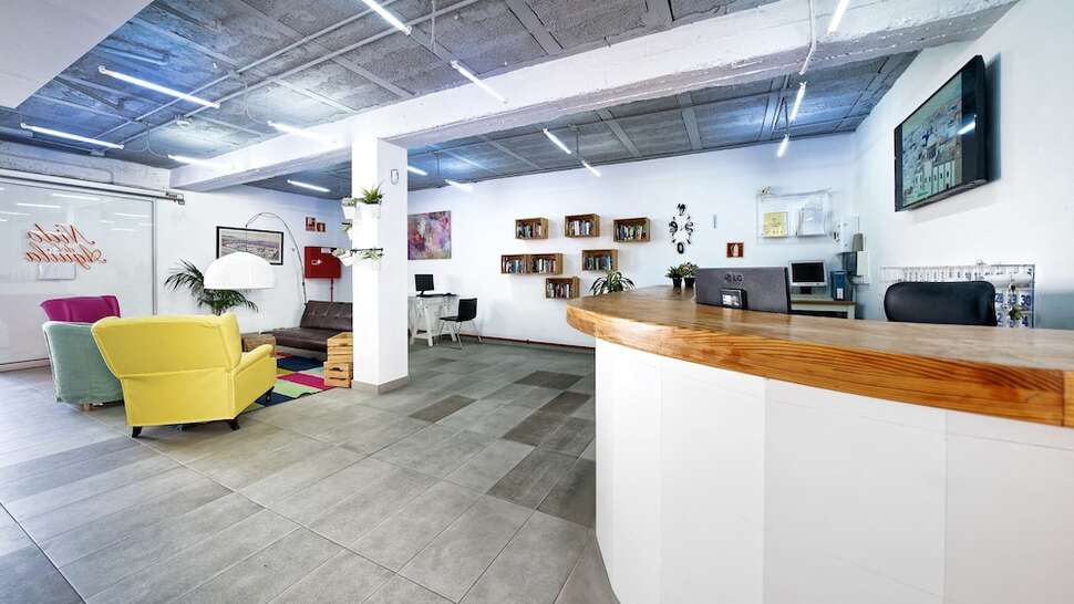 Een foto van het interieur van Bungalows Nido del Aguila