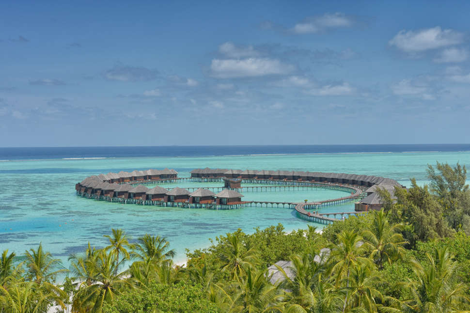 Ein Foto von der Außenansicht des Sun Siyam Olhuveli