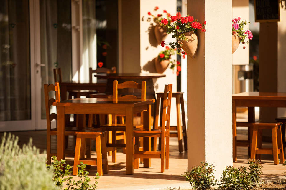 Ein Foto von der Terrasse im Valentin Sancti Petri