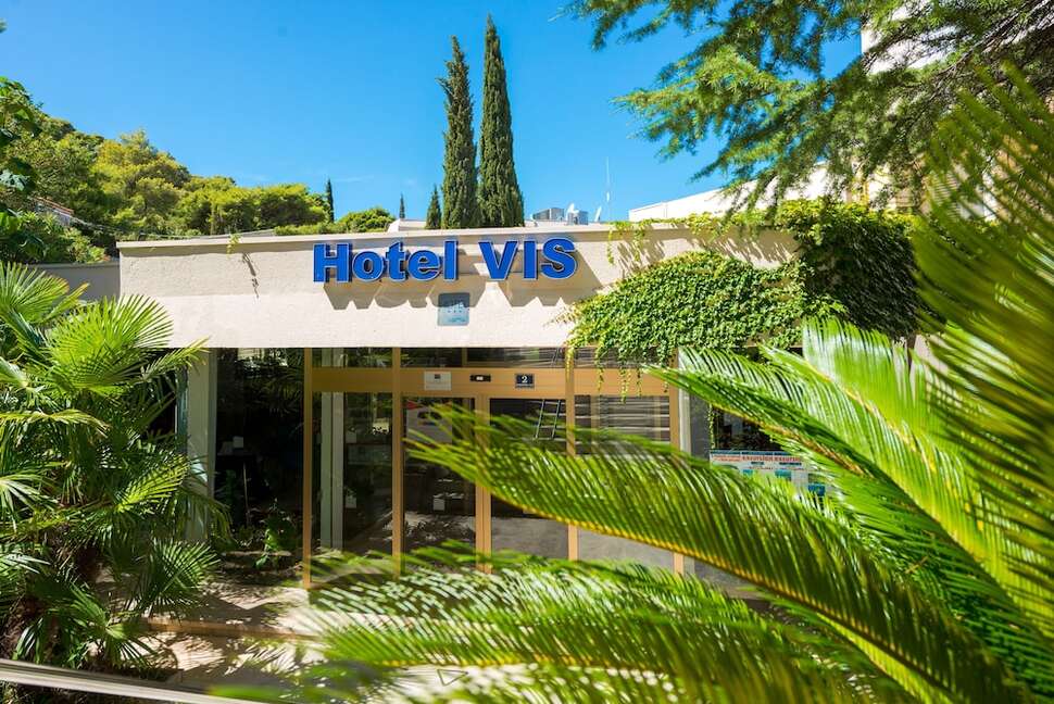 Een foto van de buitenkant van Hotel Vis