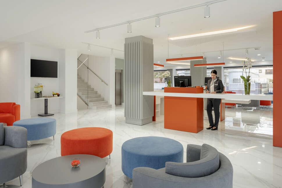 Een foto van het interieur van Occidental Las Palmas