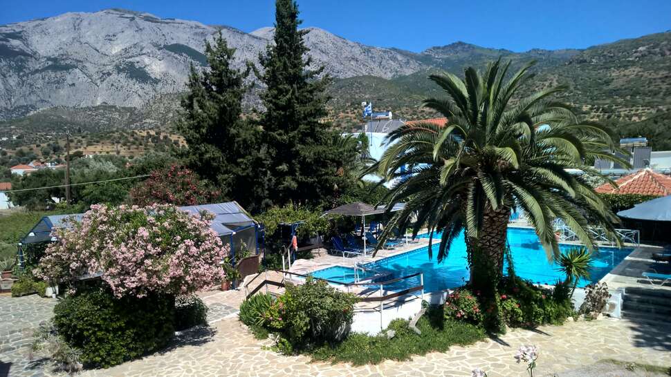 Ein Foto vom Pool im Hotel Sofia