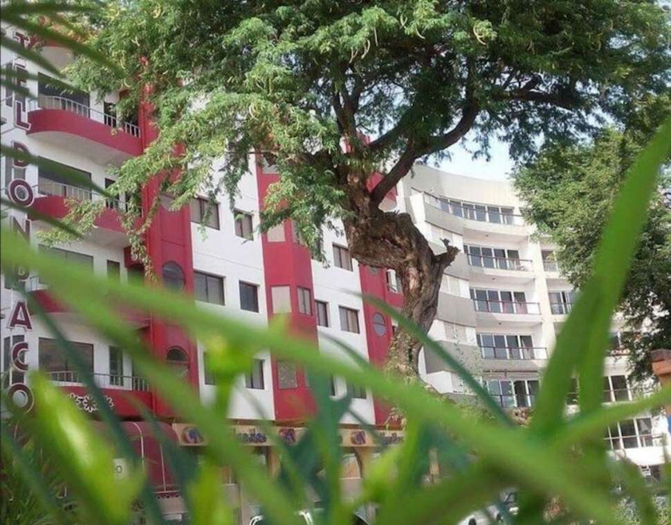 Een foto van de buitenkant van The Don Paco Hotel