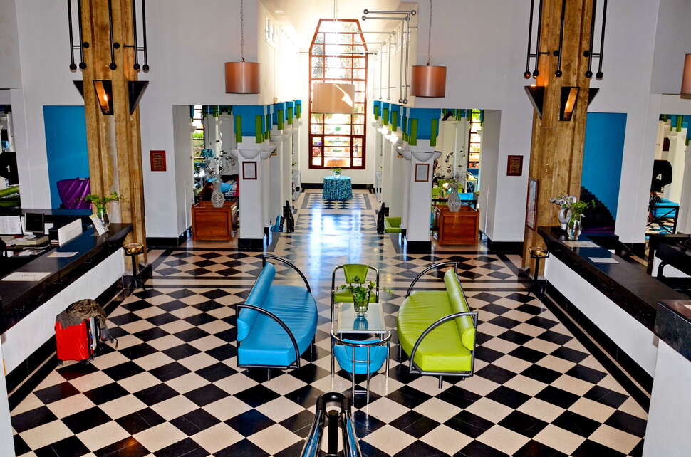 Een foto van het interieur van Caribbean Village Agador