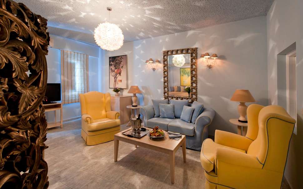 Een foto van het interieur van Andromeda Villas & Spa Resort