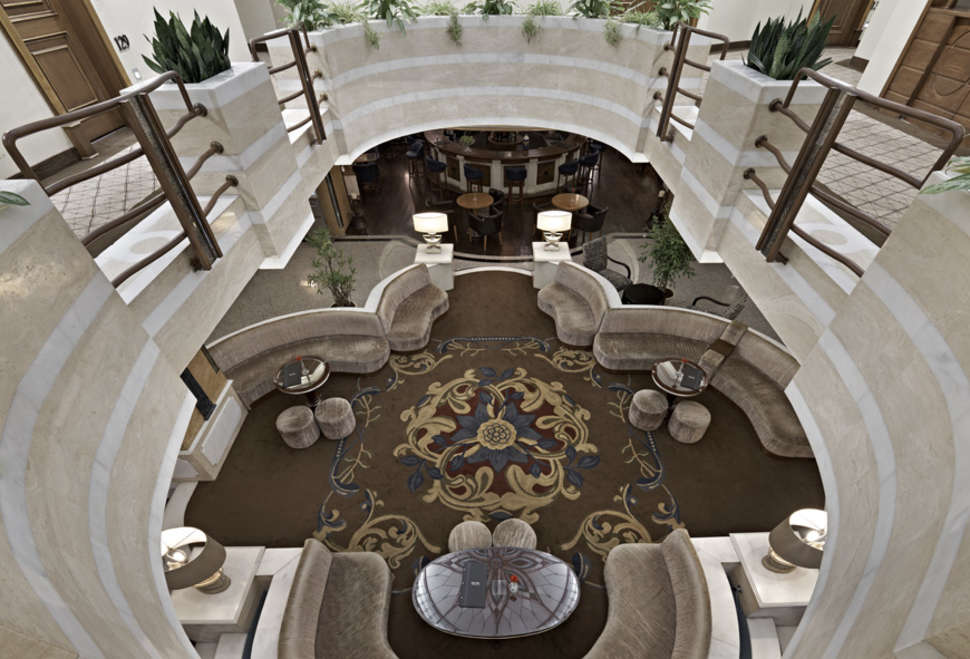 Een foto van het interieur van Holiday Inn Istanbul Old City