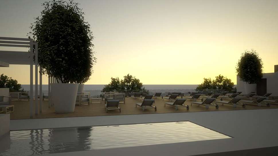 Een foto van het terras bij Alto Lido Hotel