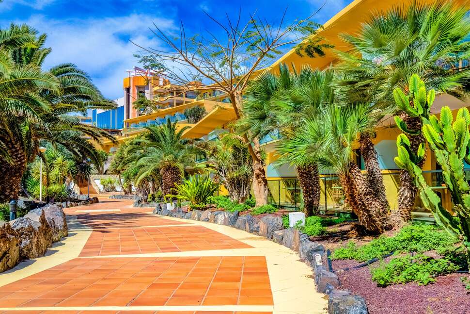 Een foto van het terras bij SBH Hotel Club Paraiso Playa