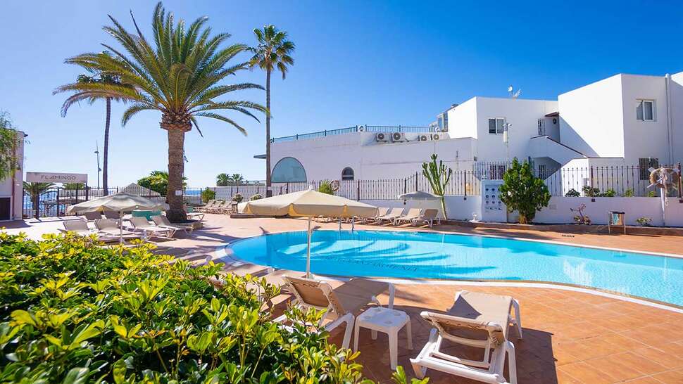 Ein Foto vom Pool im Apartments Flamingo