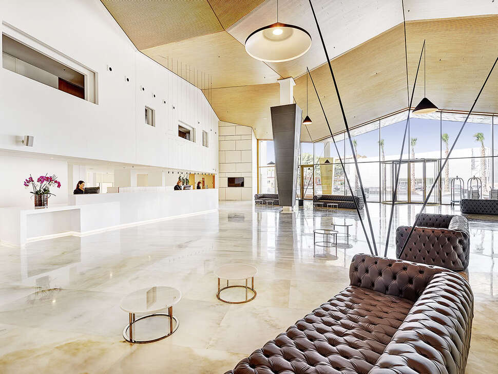 Een foto van het interieur van Hipotels Gran Playa de Palma