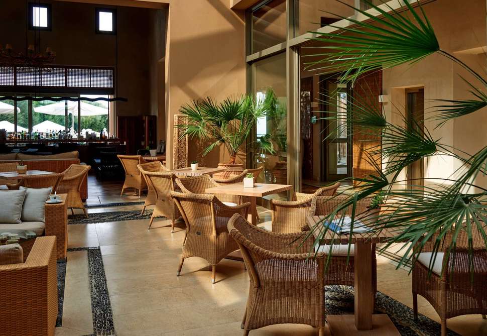 Een foto van het interieur van Village Heights Resort
