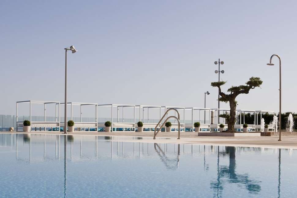 Een foto van het zwembad bij Hydros Hotel & Spa