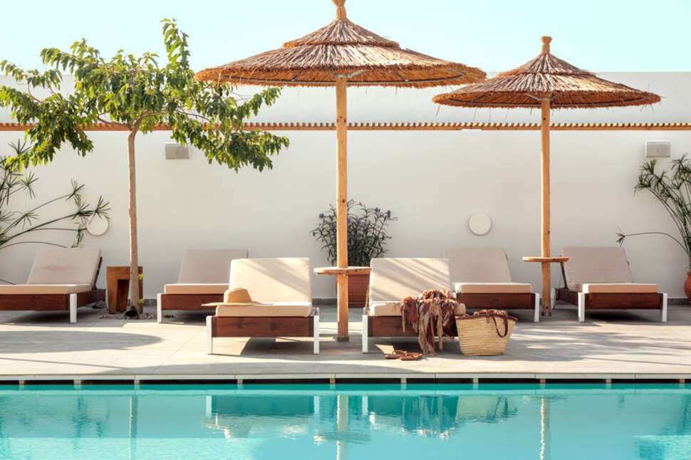 Een foto van het zwembad bij Pearl Beach Hotel