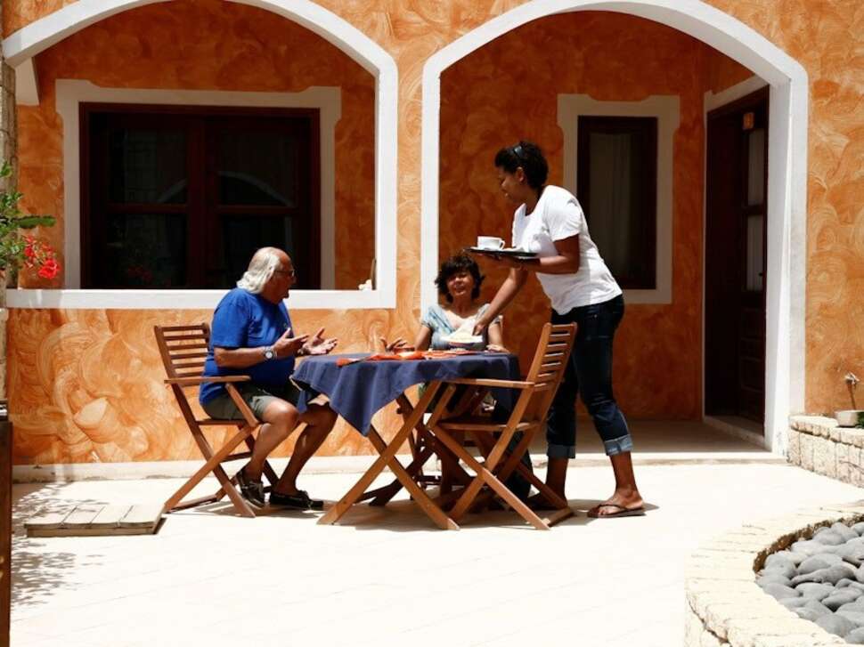 Een foto van het terras bij Appartementen Ca' Nicola