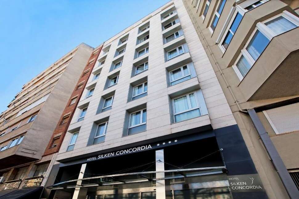 Een foto van de buitenkant van Hotel Concordia