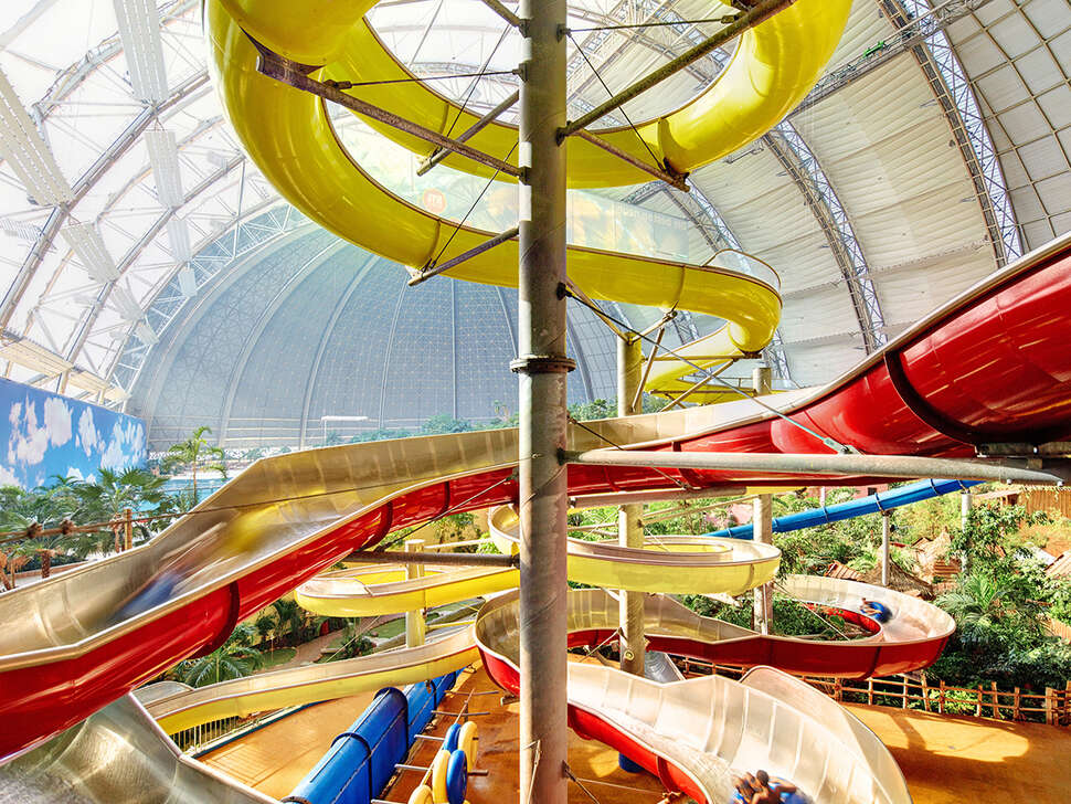 Een foto van de faciliteiten bij Tropical Islands