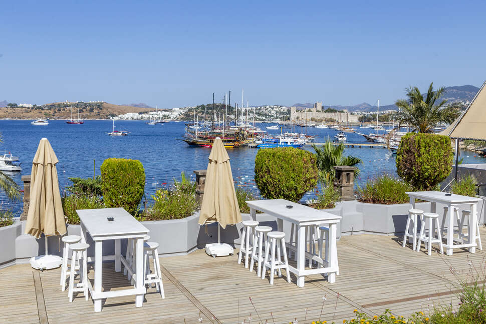 Een foto van het terras bij Diamond of Bodrum