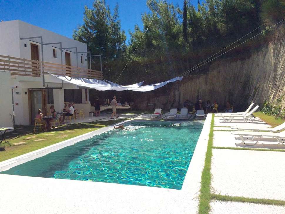 Een foto van het zwembad bij Semeli Boutique Hotel