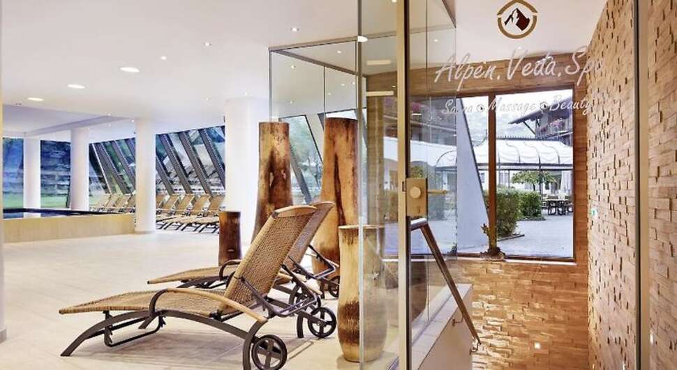 Een foto van het interieur van Das Alpenhaus Kaprun