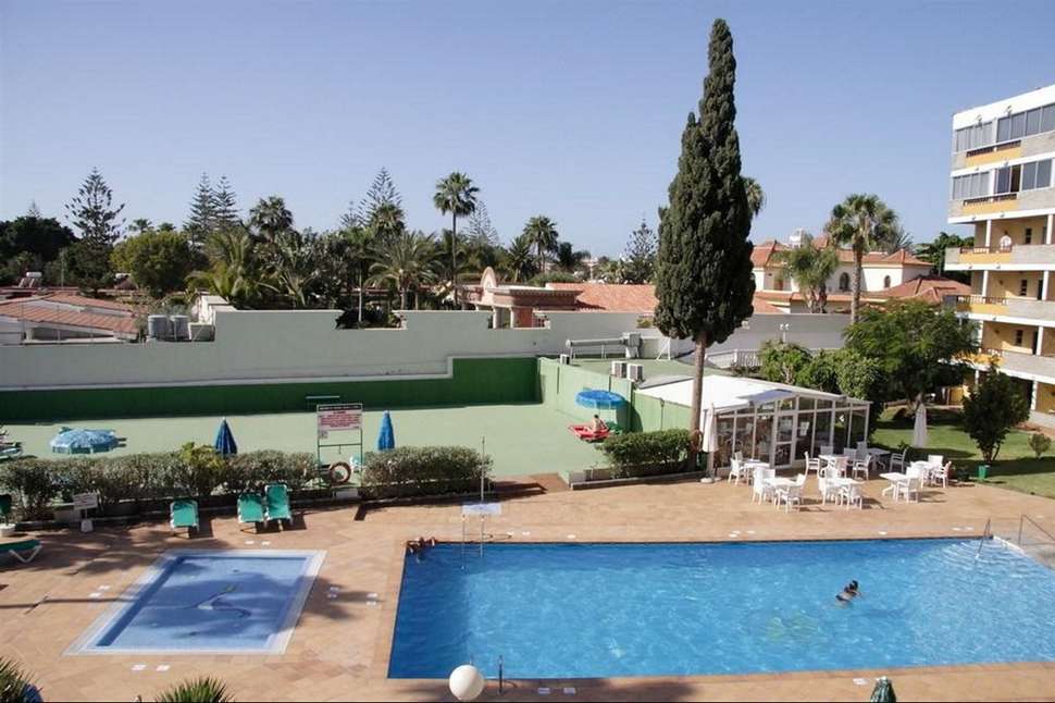 Een foto van het zwembad bij Appartementen Los Tilos