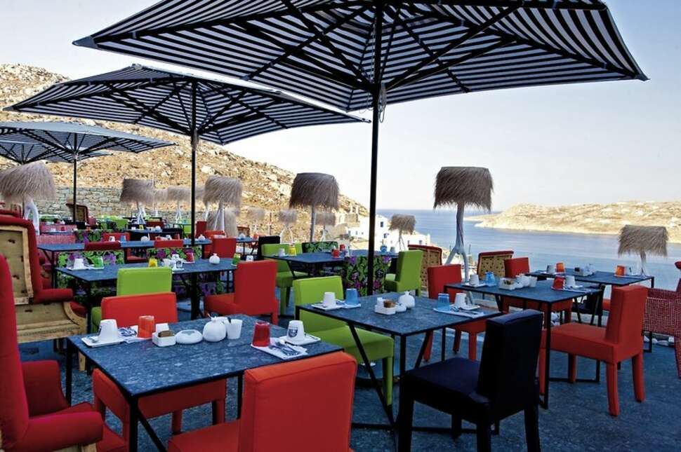 Ein Foto von den Einrichtungen im Myconian Avaton Resort