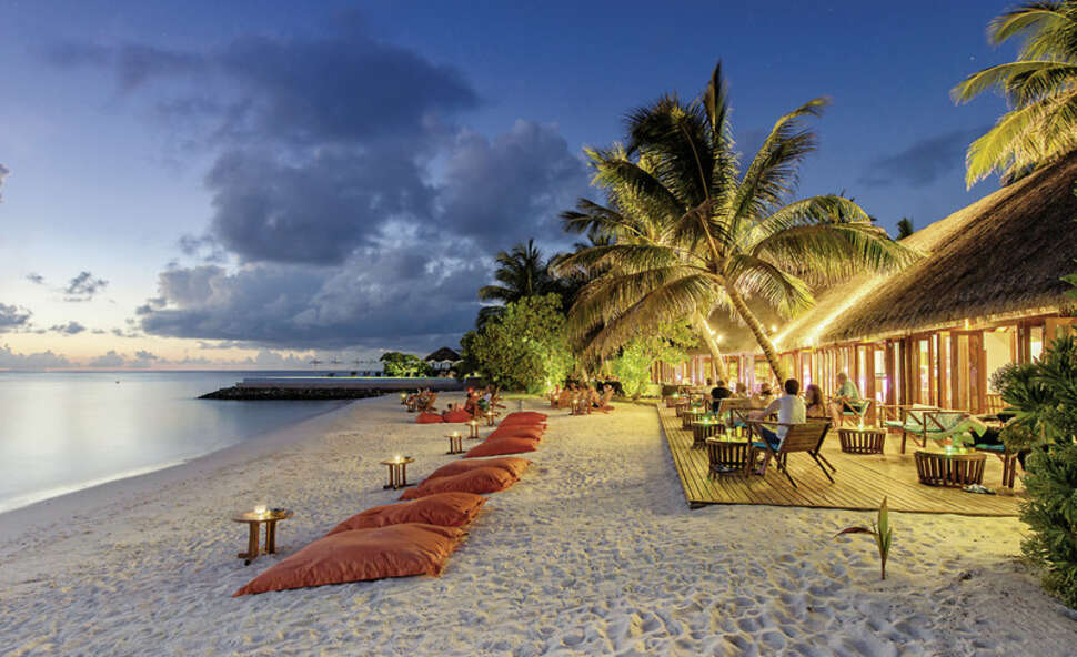 Ein Foto vom Strand beim Summer Island Maldives