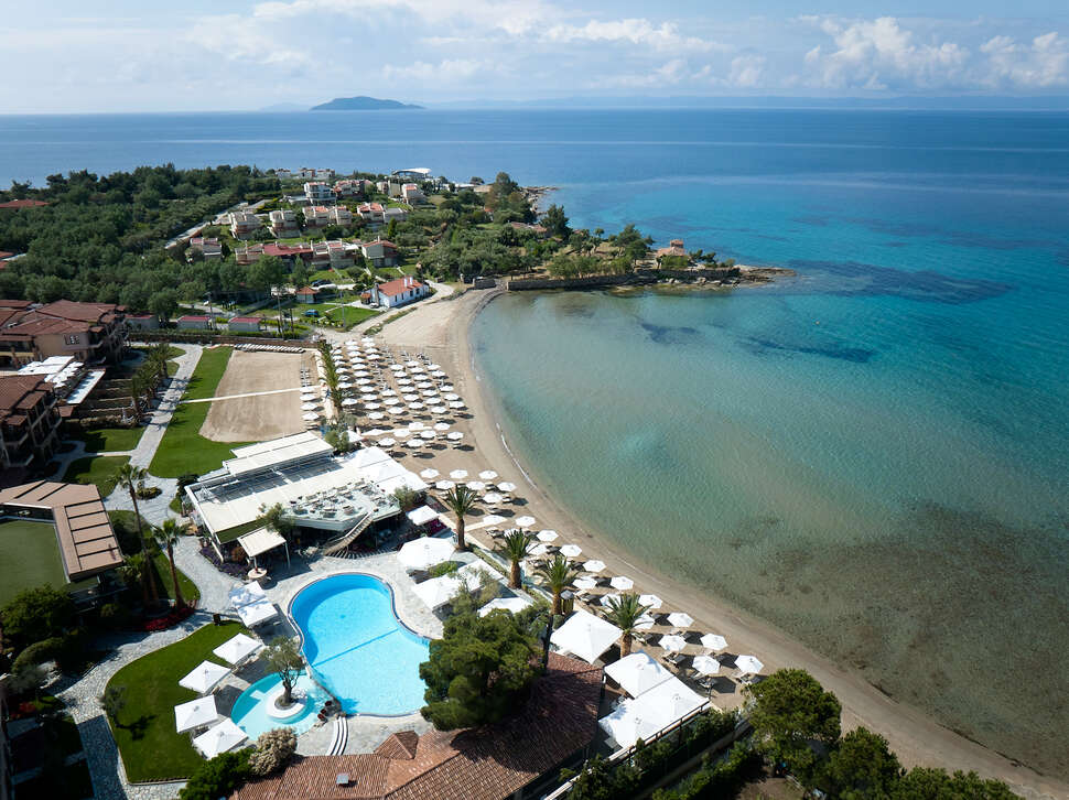 Een foto van het zwembad bij Anthemus Sea Beach Hotel & Spa