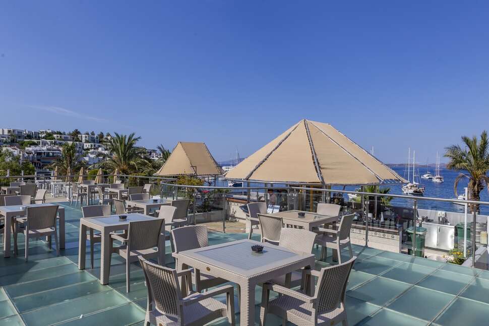 Een foto van het terras bij Diamond of Bodrum